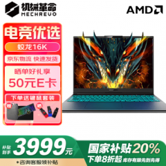 机械革命蛟龙16K【国家补贴20%】电竞高性能游戏本专业大学生设计师笔记本电脑RTX4050旗舰AIPC 满血满功耗 蛟龙16K R7-7435H RTX4050灰色 16G内存+512G固态