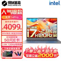 机械革命（MECHREVO）无界14Pro14英寸2024新品高性能高刷游戏商务超轻薄学生笔记本电脑13代旗舰酷睿标压H【极光灰】 I7-13620H 2.8K120H高刷 16G内存+1T极速固态