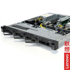 联想（lenovo）ThinkSystem SR258 v2服务器主机 工作站 单路1U机架式 支持DeepSeek本地部署AI大模型训练 至强E-2314 四核2.8-4.5GHz 16G内存丨2×